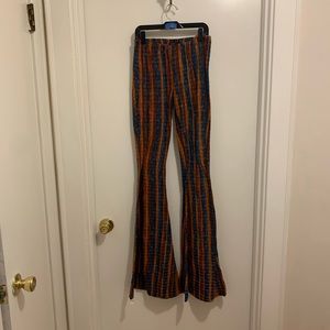 BRAND NEW Life Clothing Co rainbow Bell-bottoms